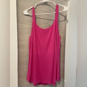 White Birch Pink Sleeveless Relaxed Tank Top